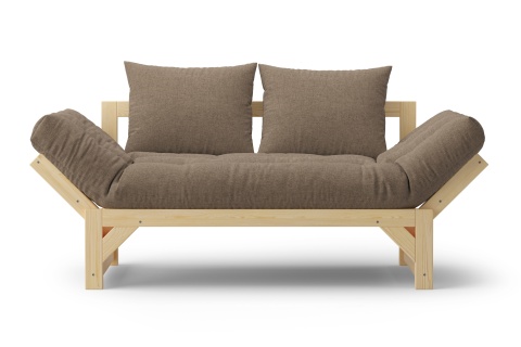 Диван кушетка Амбер рогожка коричневая