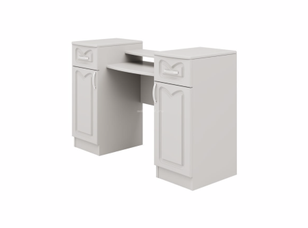 Трюмо Настя-1 МДФ (Ш-1200 x В-816 x Г-460 мм)/Белый Глянец