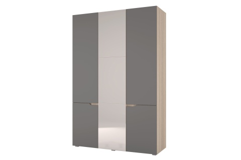 Шкаф 3-х Створчатый Амстердам МДФ (Ш-1350 х В-2030 х Г-466 мм)/Разные Цвета